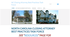 Desktop Screenshot of ncclosingattorneybestpractices.org