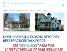 Tablet Screenshot of ncclosingattorneybestpractices.org